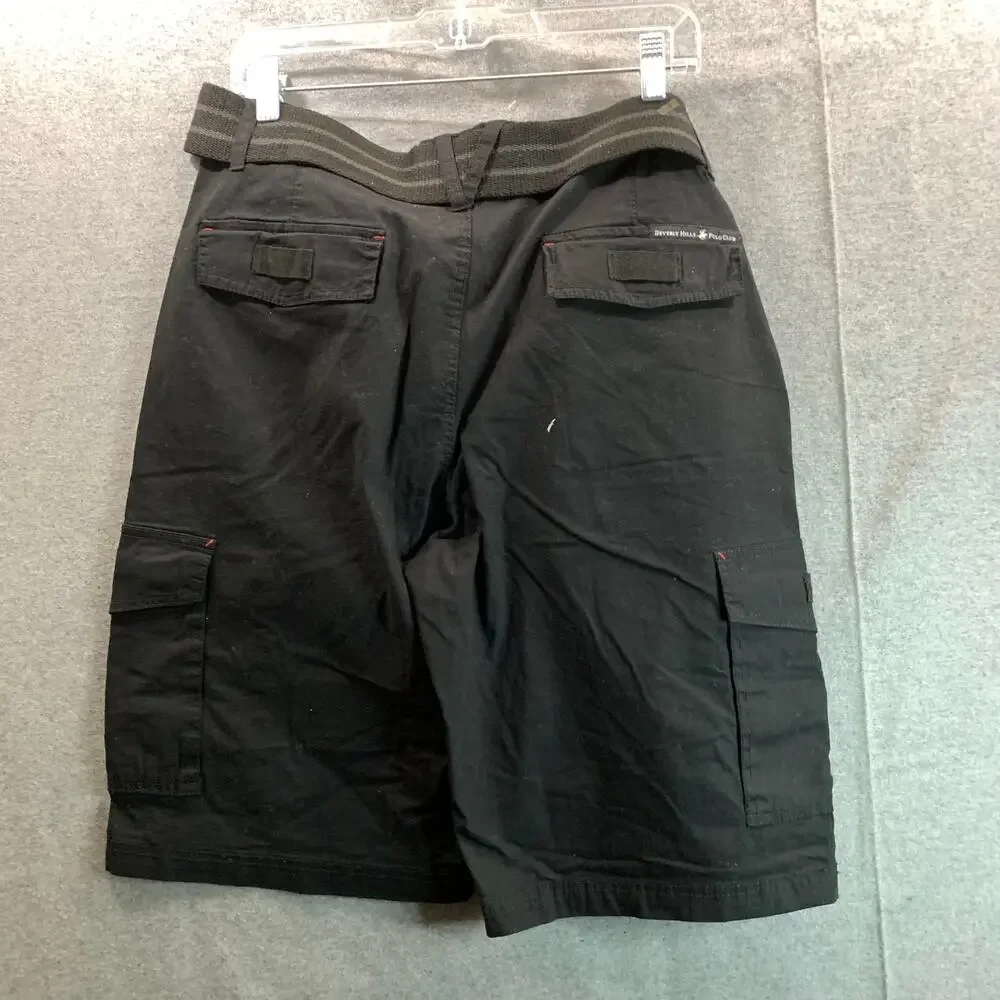 Beverly Hills Polo Club Shorts Adults Size 34 Black Casual Shorts